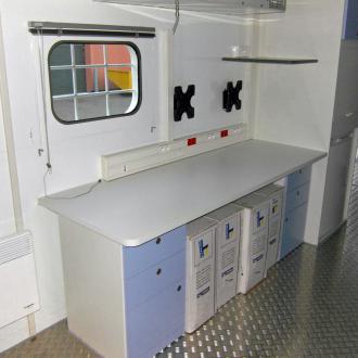 Cabine de géologie petrolière A0