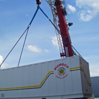 Cabine de géologie petrolière A0