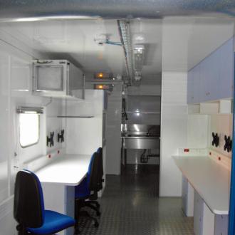 Cabine de géologie petrolière A0