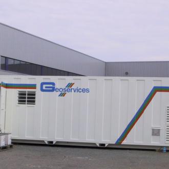 Cabine de géologie petrolière A0