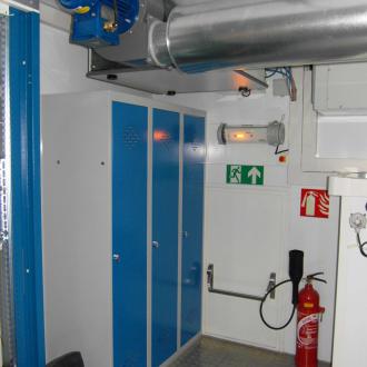 Cabine de géologie petrolière A0